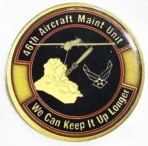 Challenge Coin 46th Aircraft Maint Unit 332d EAMXS Redtail Dragons Air Force 807