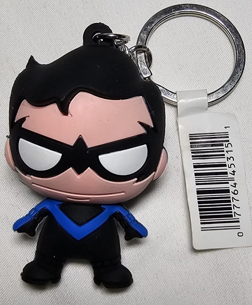 DC Comics Nightwing Monogram 3D Figural Keychain Backpack Hanger Toy Bling Bag