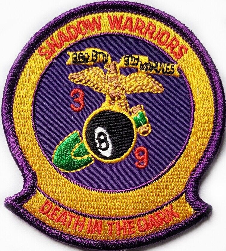 Marine Corps Patch 3rd BATTALION 9th MARINES DEATH in the DARK Embroidered USMC