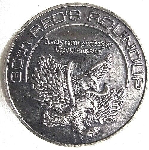 Challenge Coin Token Collectible 30th Red's Roundup In John Trust 1978-2007