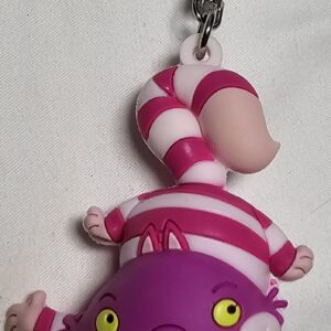 Disney Cheshire Cat Alice in Wonderland Monogram 3D Figural Keychain Backpack
