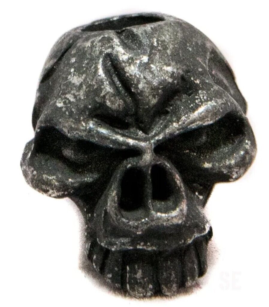 Emerson Skull Bead Schmuckatelli Co Black Oxidized EB For Lanyard End