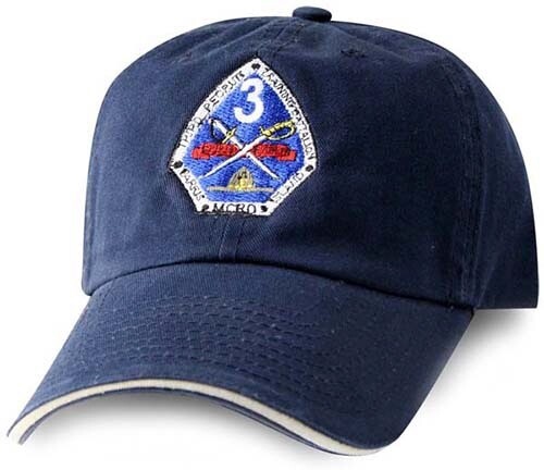 Marine Corps Cap Hat THIRD RECRUIT TRAINING BATTALION Embroider Cotton 3rd USMC