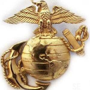 Marine Corps Metal Pin 2 3/4" EXTRA LARGE 3D for Motorcycle Vest Jacket USMC