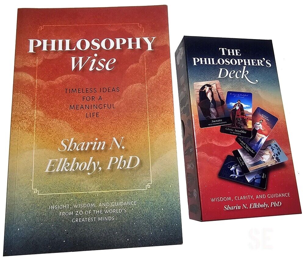 Philosophy Wise Book AND Philosopher's Tarot Deck SET by Sharin Elkholy