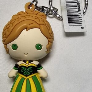 Disney Frozen Anna Coronation Keychain Backpack Hanger Mini 3D Figure 2 5/8" Toy