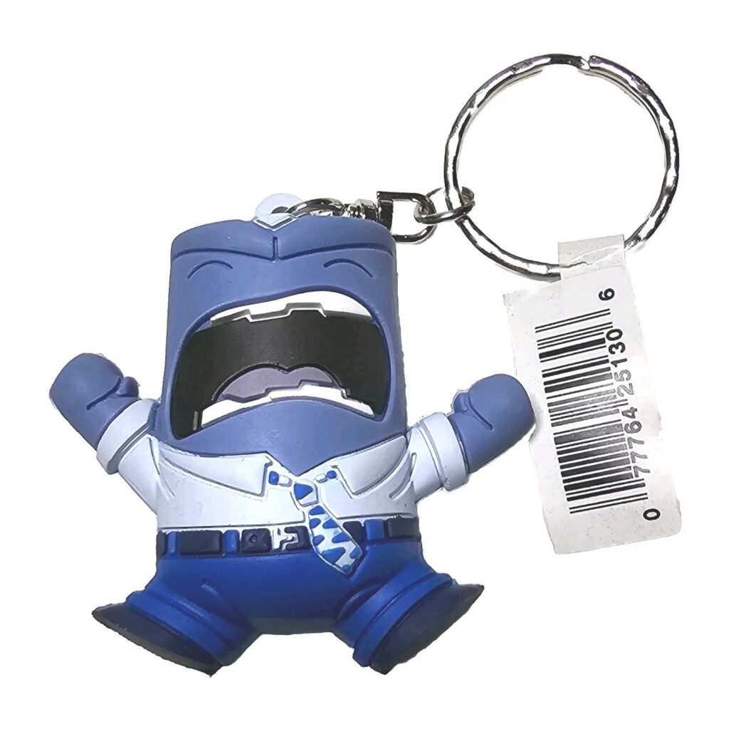Disney Inside Out Anger Keychain Backpack Hanger Mini 3D Figure 2 1/8" Toy