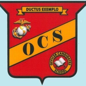 Marine Corps Decal OCS Officer Candidates School on Clear Plastic EGA USMC