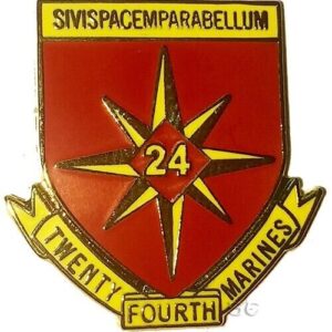 Marine Corps Lapel Pin 24th Marine Regiment 4th Marine Division USMC