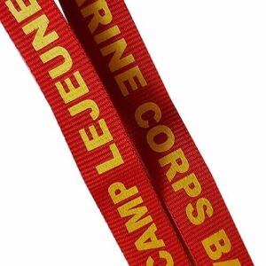 Marine Corps Neck Lanyard Strap Key Chain Keychain BASE CAMP LEJEUNE USMC