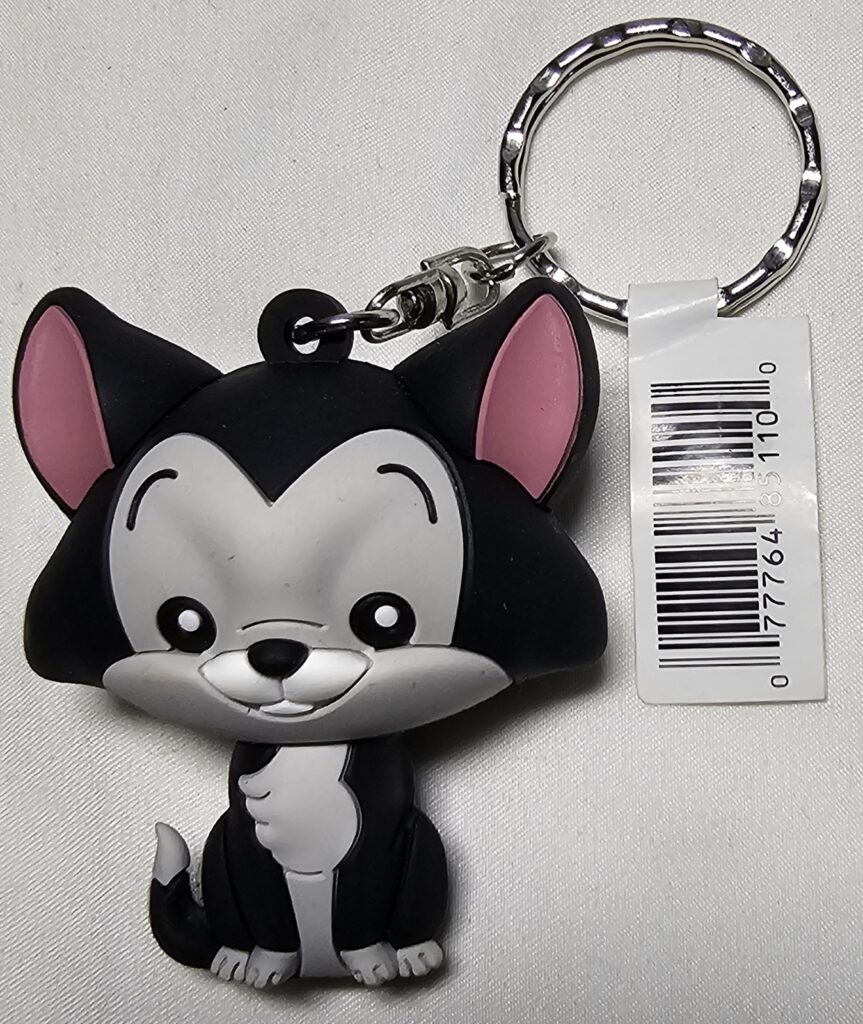Disney Figaro Cat Kitten Keychain Backpack Hanger Mini 3D Figure 2 3/8" Toy