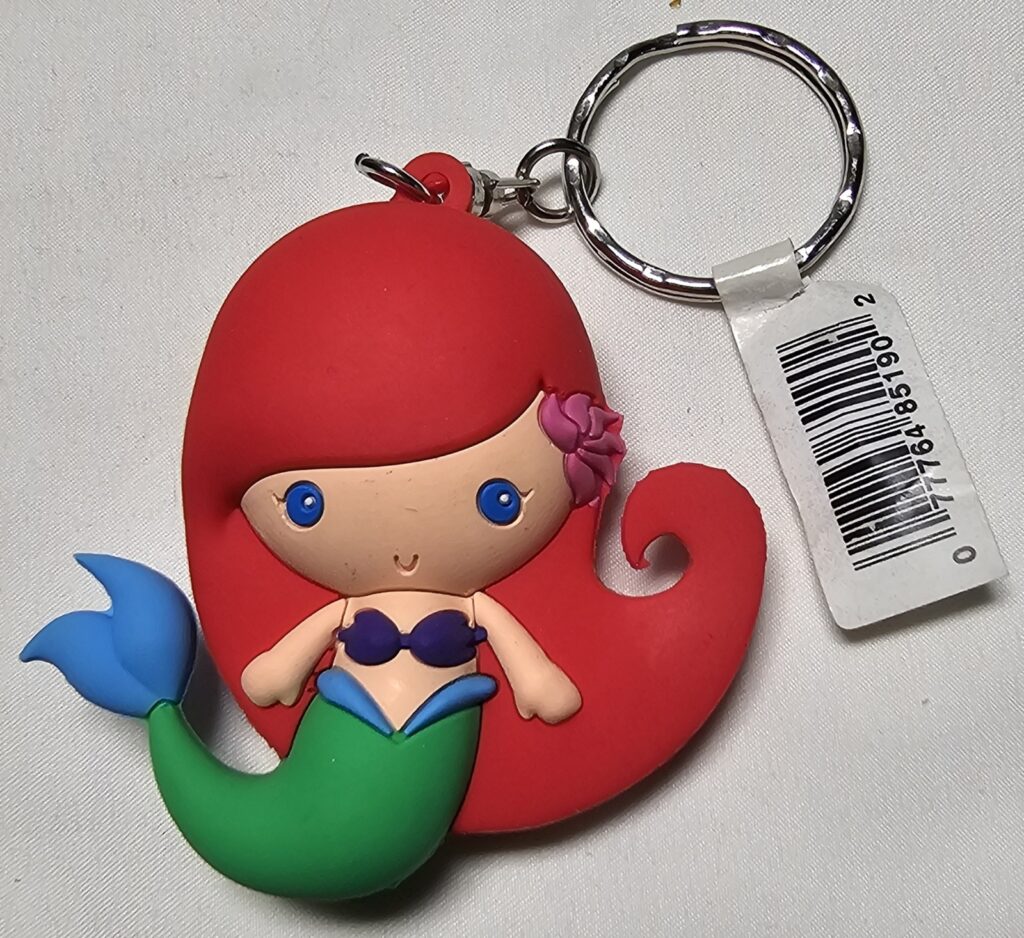 Disney Little Mermaid Arial Keychain Backpack Hanger Mini Figure 2 5/8" Toy