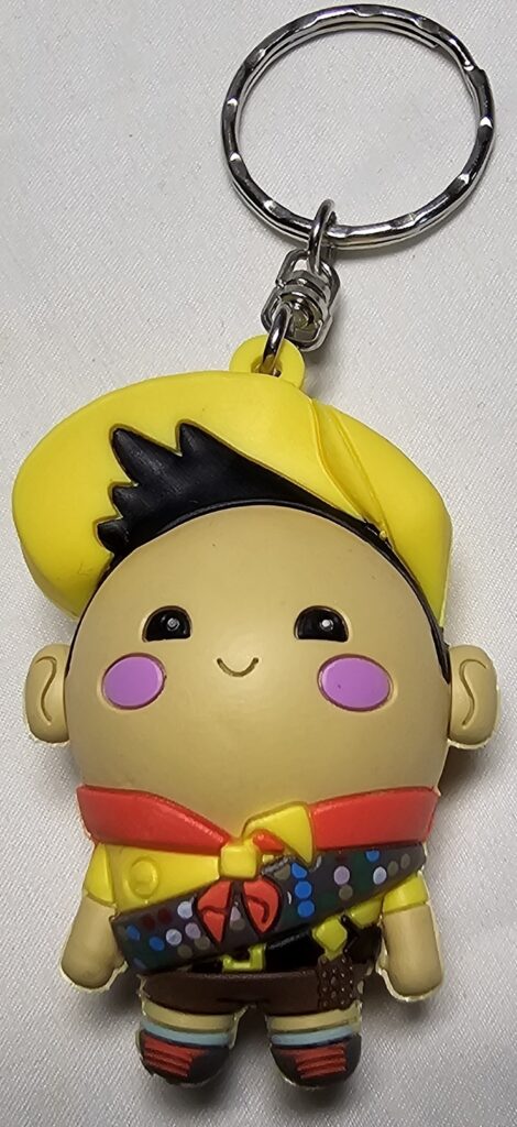 Disney Pixar Russell Boy Scout Monogram 3D Figural Keychain Backpack Hanger Toy