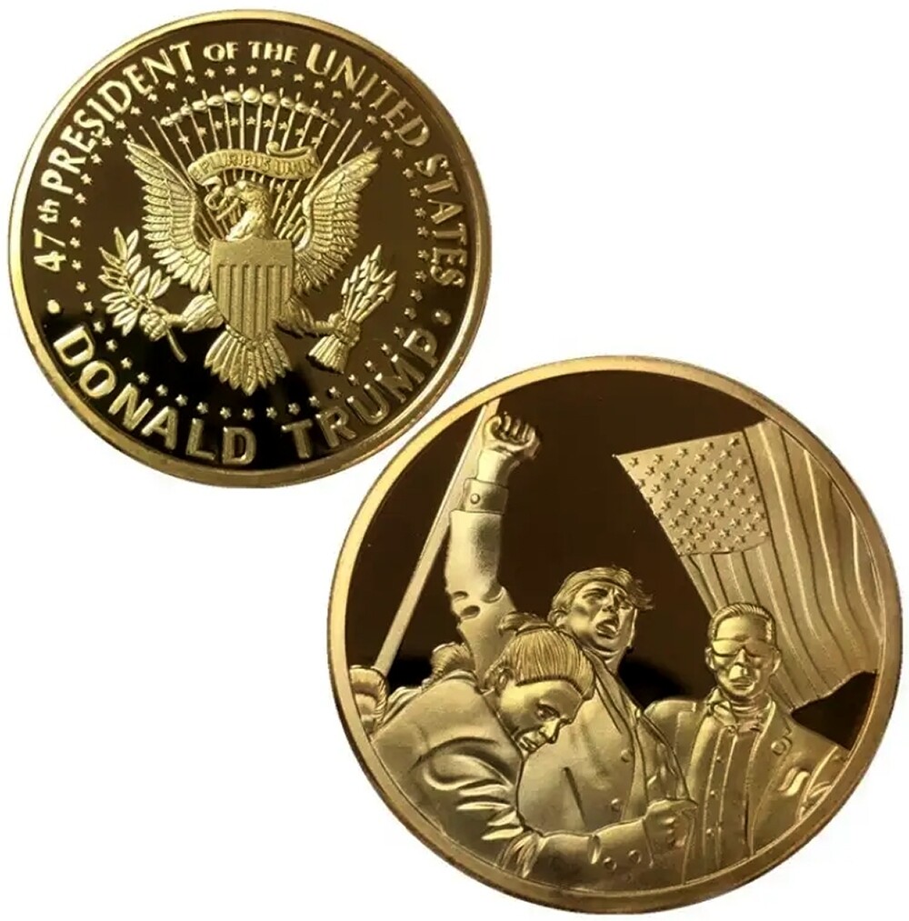 Donald Trump Challenge Coin Commemorative Pennsylvaia Fight Fight Fight 40mm