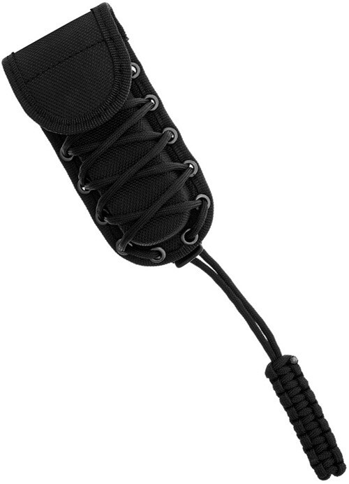 Knife Sheath Pocket Tool Pouch Vertical or Horizontal MOLLE w Paracord Lanyard