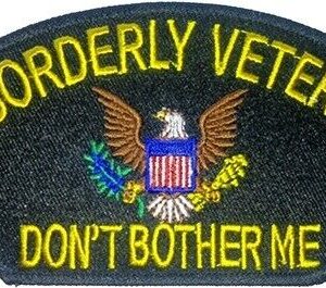 United States Military Patch DISORDERLY VETERAN DON'T BOTHER ME Great Seal USA