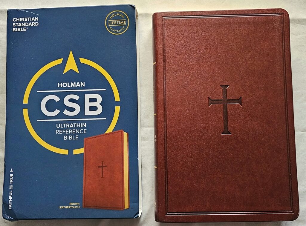 CSB Christian Standard Bible Ultrathin Reference Lifetime Warranty Holman