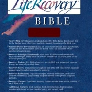 Life Recovery Bible New Living Translation BONDED LEATHER 12 Step Devotionals +