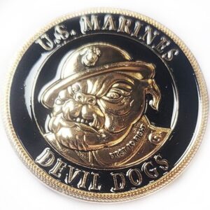 Marine Corps Challenge Coin DEVIL DOGS U.S. MARINES 1 5/8" 42mm USMC