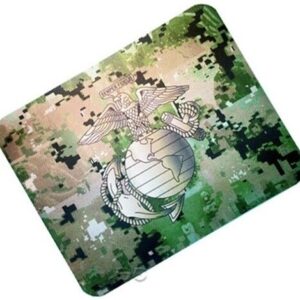 Marine Corps Mouse Pad Woodland Digital Camouflage EGA 1/8" Sublimated Soft USMC