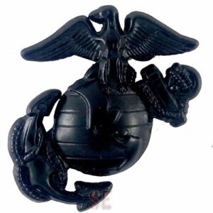 Marine Corps Pin Eagle Globe Anchor Device Subdued Pin Back Left 1 1/8" USMC