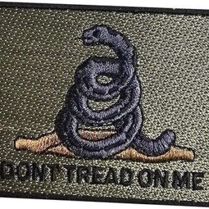 Gadsden Continental Marines Don't Tread On Me Patch 2nd Amendment Patriot 3"