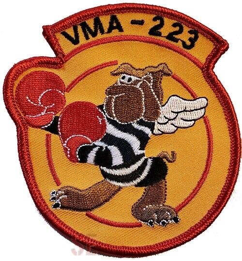 Marine Corps Patch VMA-223 Marine Attack Squadron 223 Embroidered 4" USMC