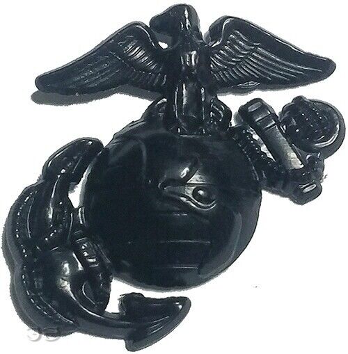 Marine Corps Pin Eagle Globe Anchor Collar Device Subdued Pin Back Left 1" USMC