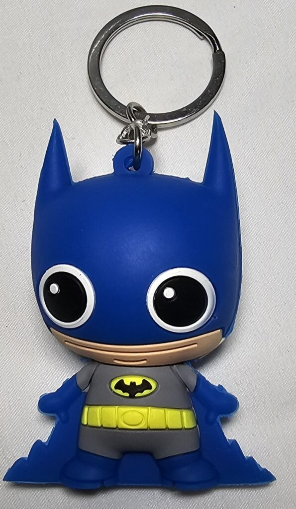 DC Comics Batman Monogram 3D Figural Keychain Backpack Hanger Bling Bag Toy