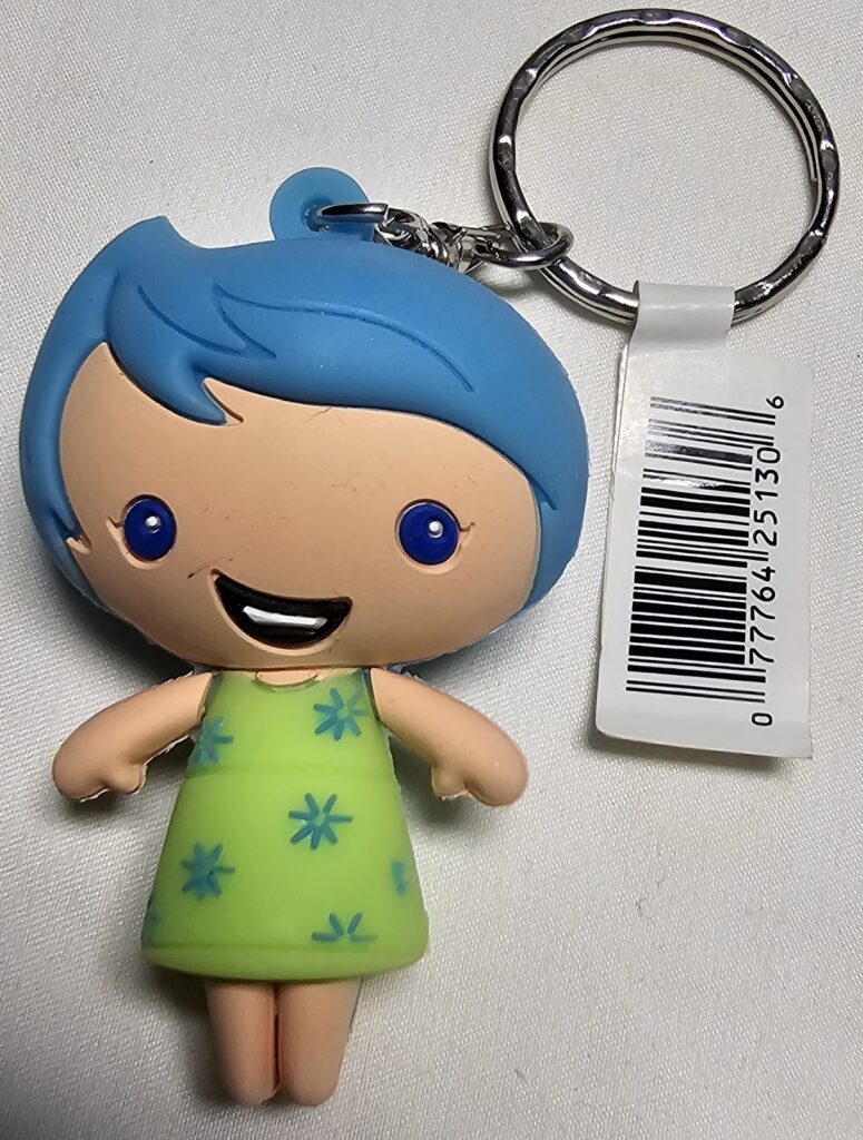 Disney Inside Out Joy Series 6 Keychain Backpack Hanger Mini 3D Figure 2 1/2"