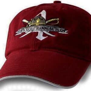 Marine Corps Cap "FOURTH RECRUIT TRAINING BATTALION" Embroidered Cotton 4th USMC