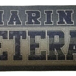 Marine Corps Decal MARINE VETERAN in Olive Drab Camouflage Vinyl Sticker USMC