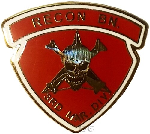 Marine Corps Lapel Pin Reconnaissance Battalion 3d Marine Division 3rd USMC