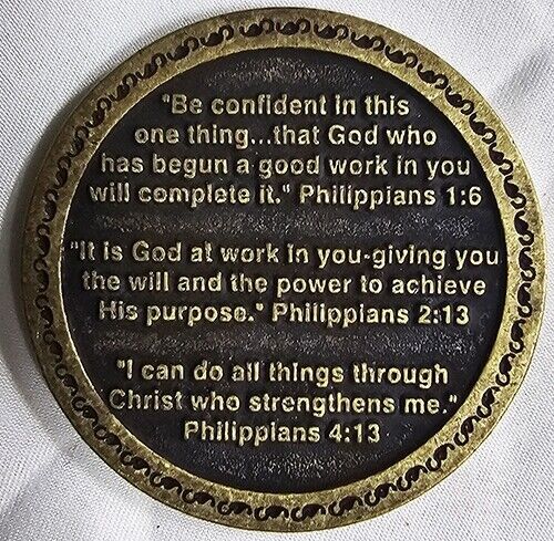 Challenge Coin Token Collectible Dream It Do It Life Plan Amen Pray Philippians