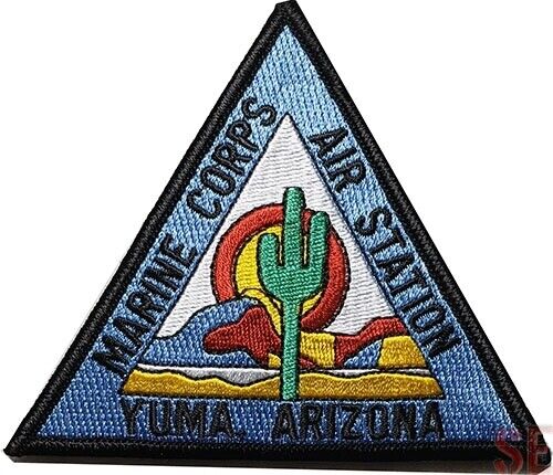 Marine Corps Patch MARINE CORPS AIR STATION YUMA ARIZONA Hook Loop Back USMC