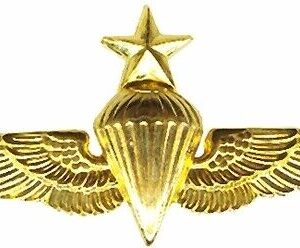 Military Breast Insignia Jump Wings Senior Parachutist Anodized