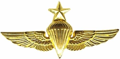Military Breast Insignia Jump Wings Senior Parachutist Anodized