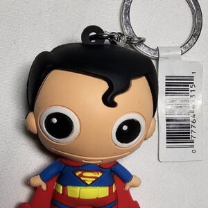 DC Comics Superman Keychain Backpack Hanger Mini 3D Figure 2 3/8" Toy