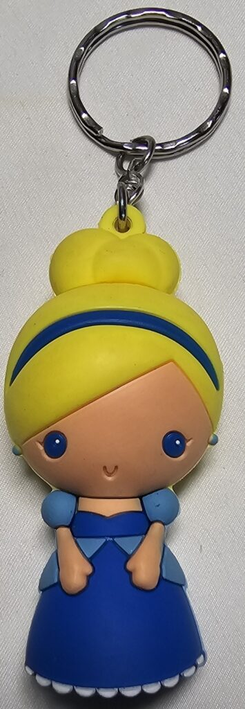 Disney Cinderella Monogram 3D Figural Keychain Backpack Collectible Toy
