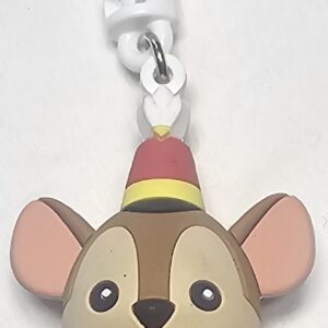 Disney Timothy Q. Mouse 3D Figural Figure Bag Clip Keychain Collectible Toy