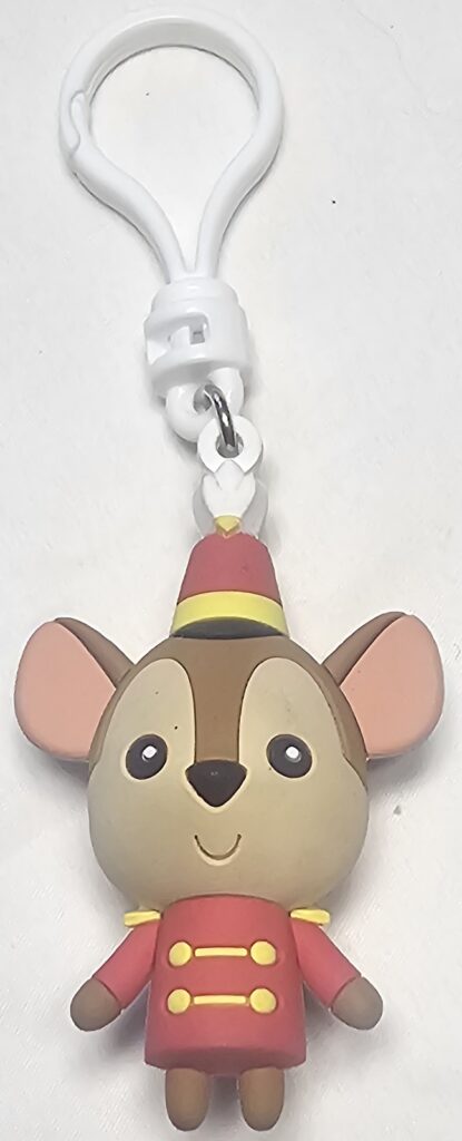 Disney Timothy Q. Mouse 3D Figural Figure Bag Clip Keychain Collectible Toy