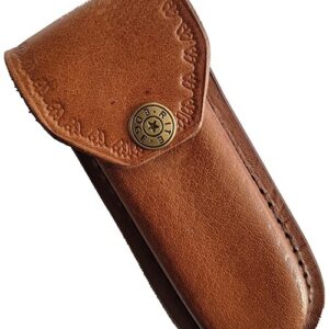 Knife Sheath Pouch Leather MultiTool Pliers Up to 5" Belt up to 2 5/8 Brown Artw