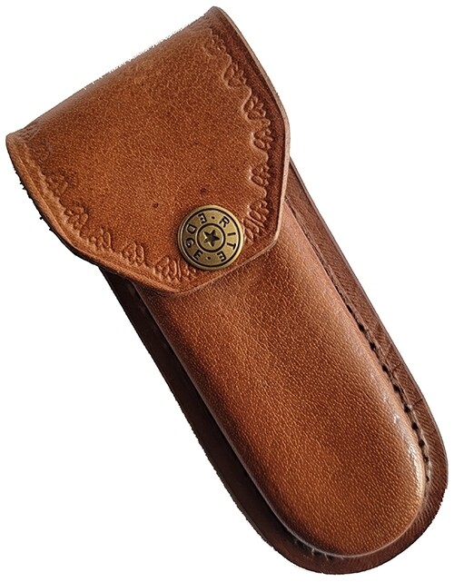 Knife Sheath Pouch Leather MultiTool Pliers Up to 5" Belt up to 2 5/8 Brown Artw