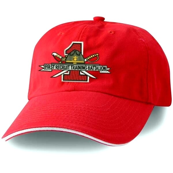 Marine Corps Cap Hat FIRST RECRUIT TRAINING BATTALION Embroid Cotton 1st USMC