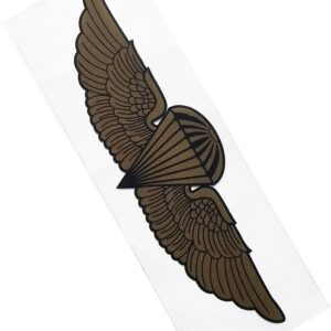 Marine Corps Decal Marine Navy Jump Wings Gold Wings on Clear Sticker USMC