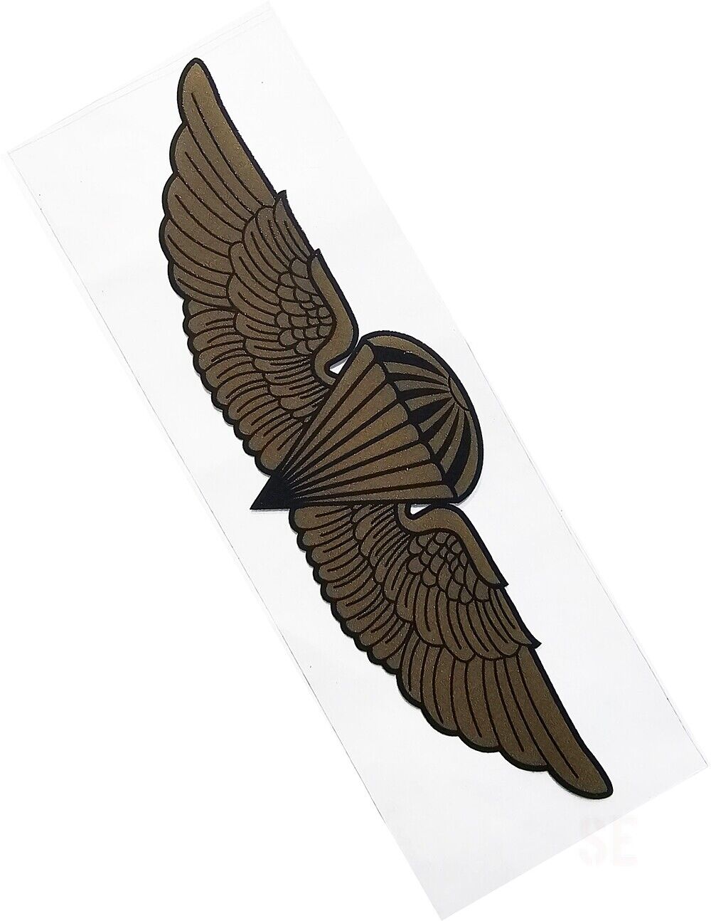 Marine Corps Decal Marine Navy Jump Wings Gold Wings on Clear Sticker USMC