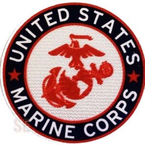 Marine Corps Decal Sticker Flocked UNITED STATES MARINE CORPS Fabric EGA USMC