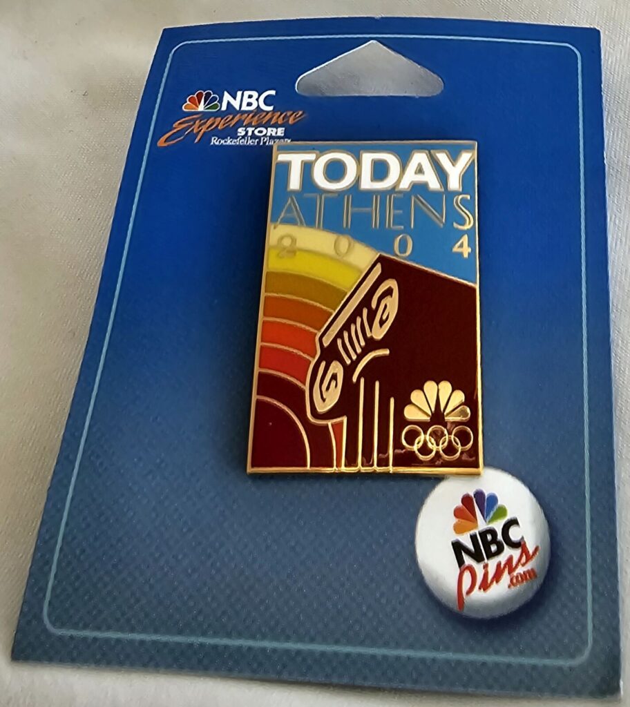 Official Licensed Olympic Games Pin Athens 2004 NBC TODAY XXVII Summer