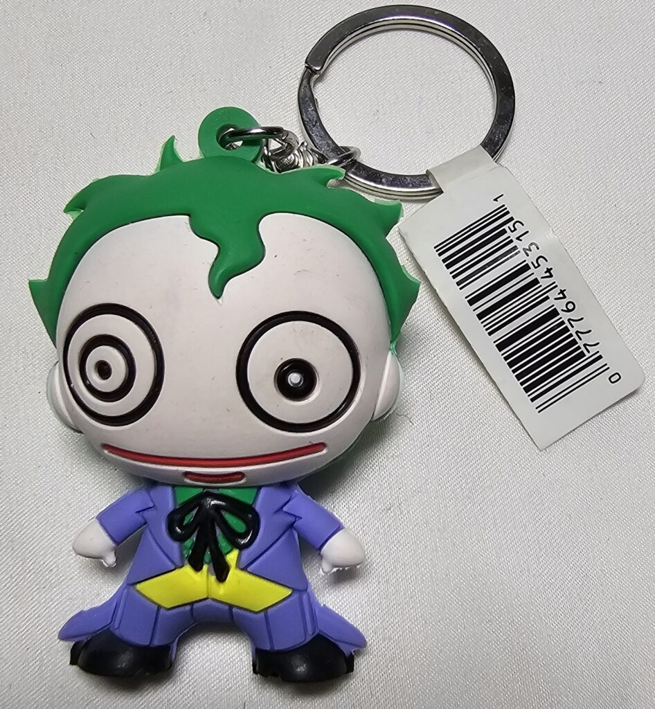 DC Comics Joker 3D Figural Keychain Backpack Hanger Collectible Toy Bling Bag