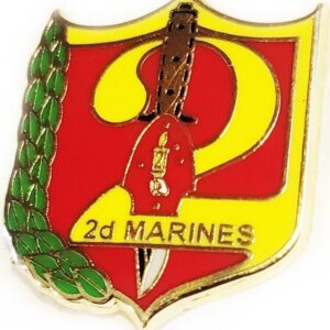 Marine Corps Lapel Pin 2nd Marine Regiment Camp Lejeune NC USMC